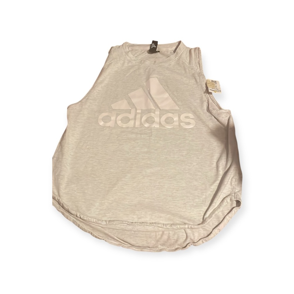 Adidas Cream Sleeveless Tank Top